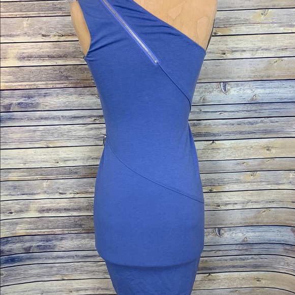 Halston one shoulder dress size 2 - Picture 3 of 4